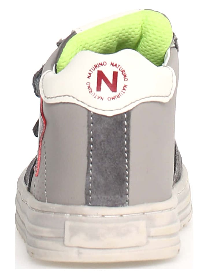 Naturino Leder-Sneakers "Hess high" in Grau - 4