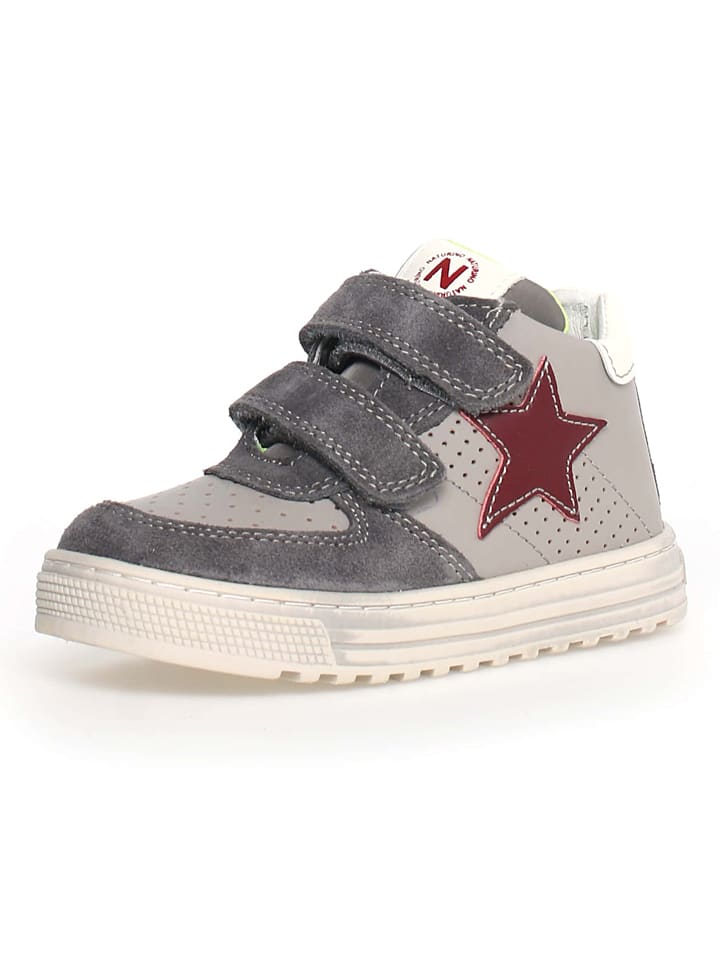 Naturino Leder-Sneakers "Hess high" in Grau - 5
