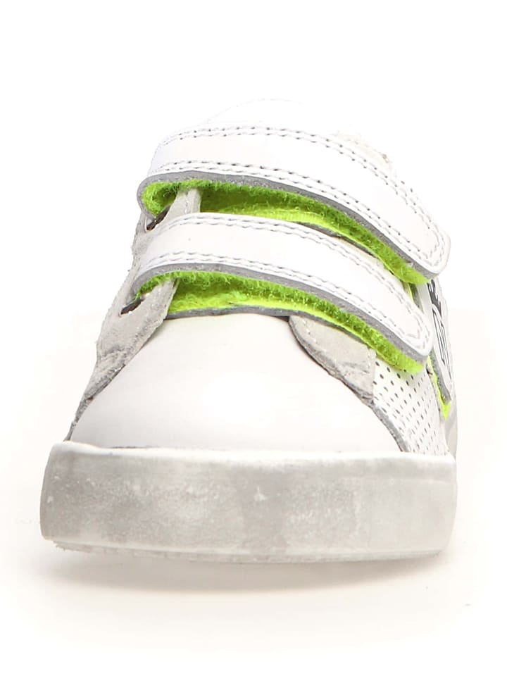 Naturino Leder-Sneakers "Korey" in Weiß/ Grün - 3