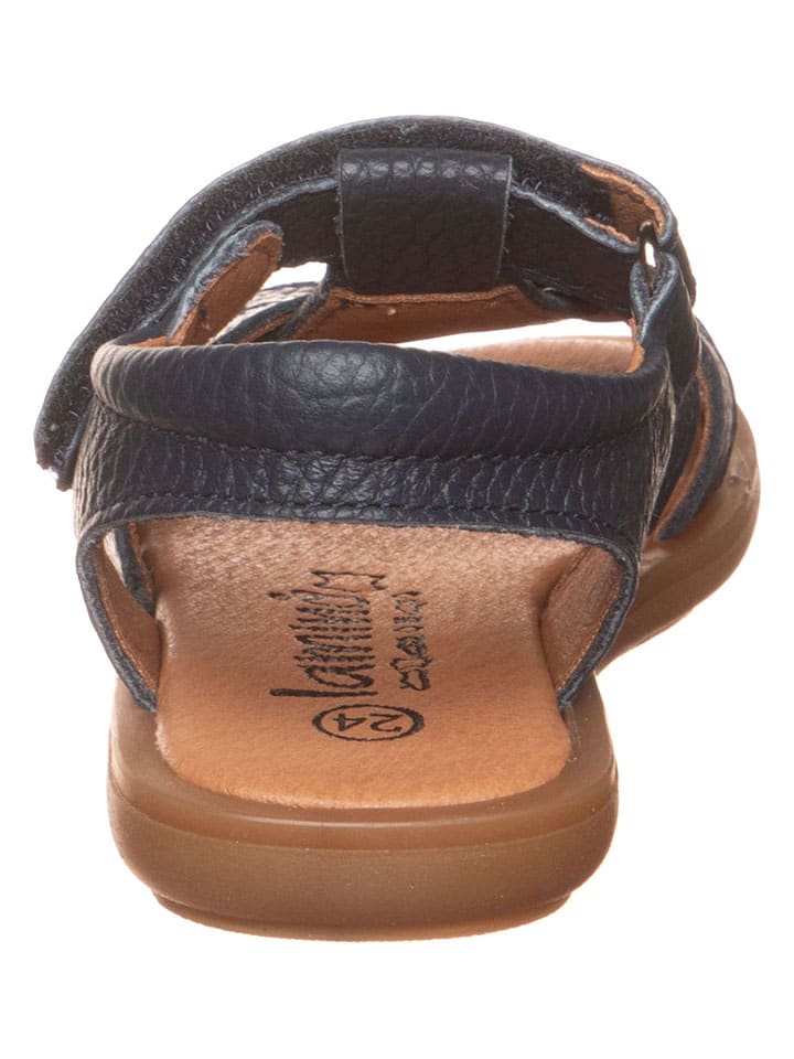 lamino Leder-Sandalen in Dunkelblau - 3