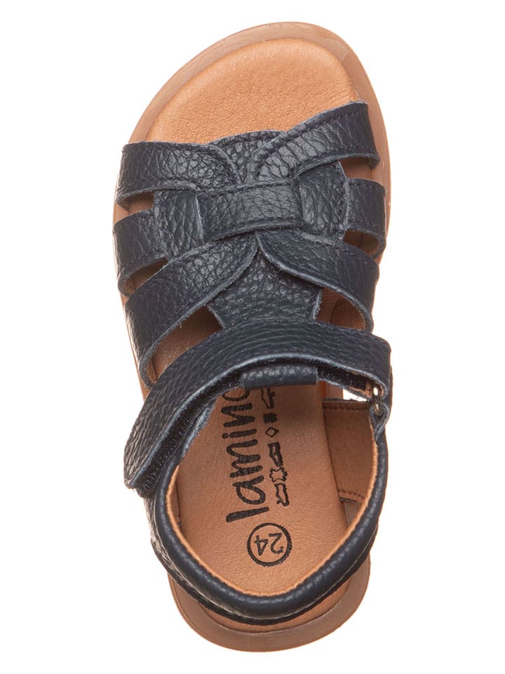 lamino Leder-Sandalen in Dunkelblau - 4