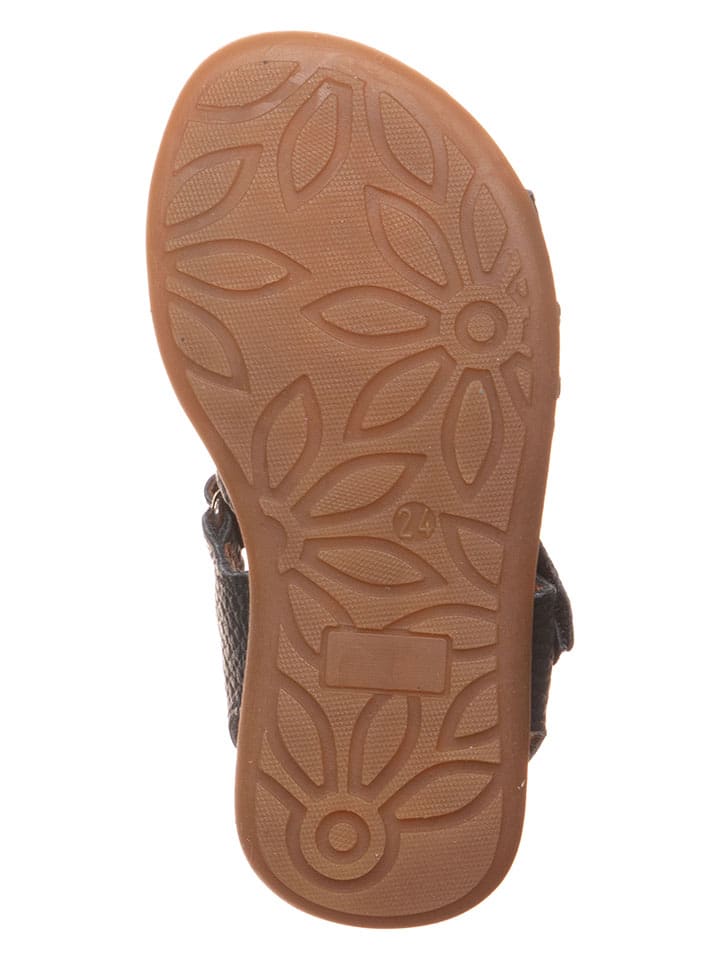 lamino Leder-Sandalen in Dunkelblau - 5