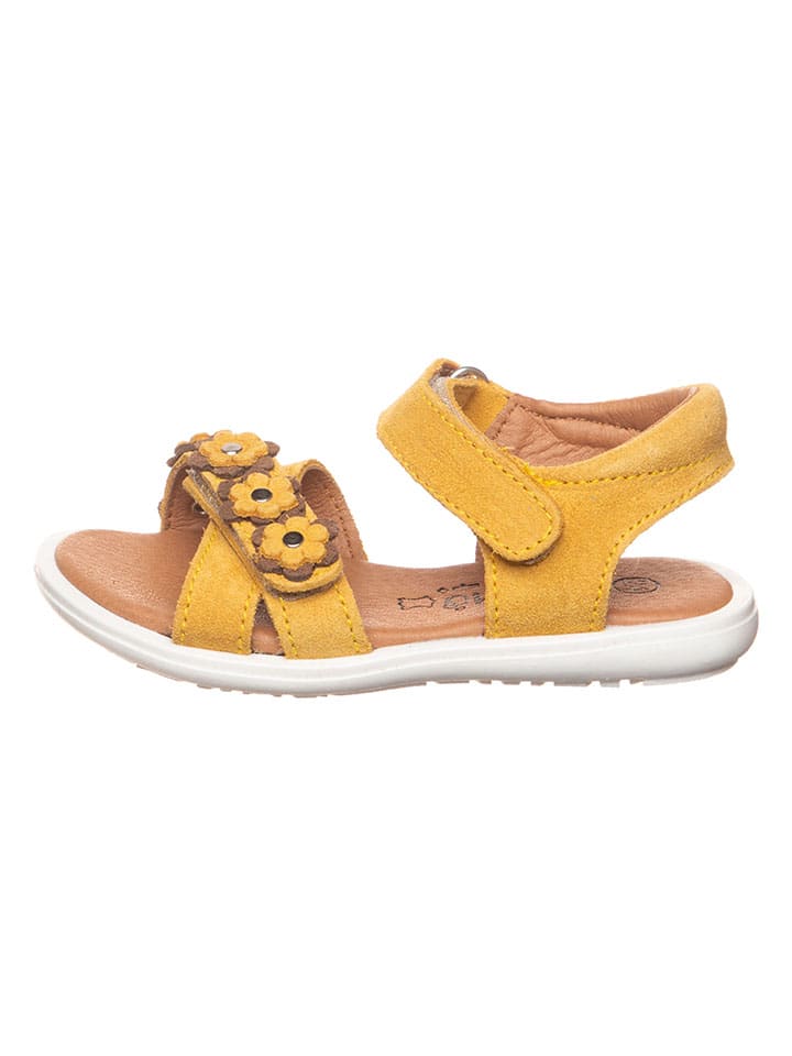 lamino Leder-Sandalen in Gelb - 1