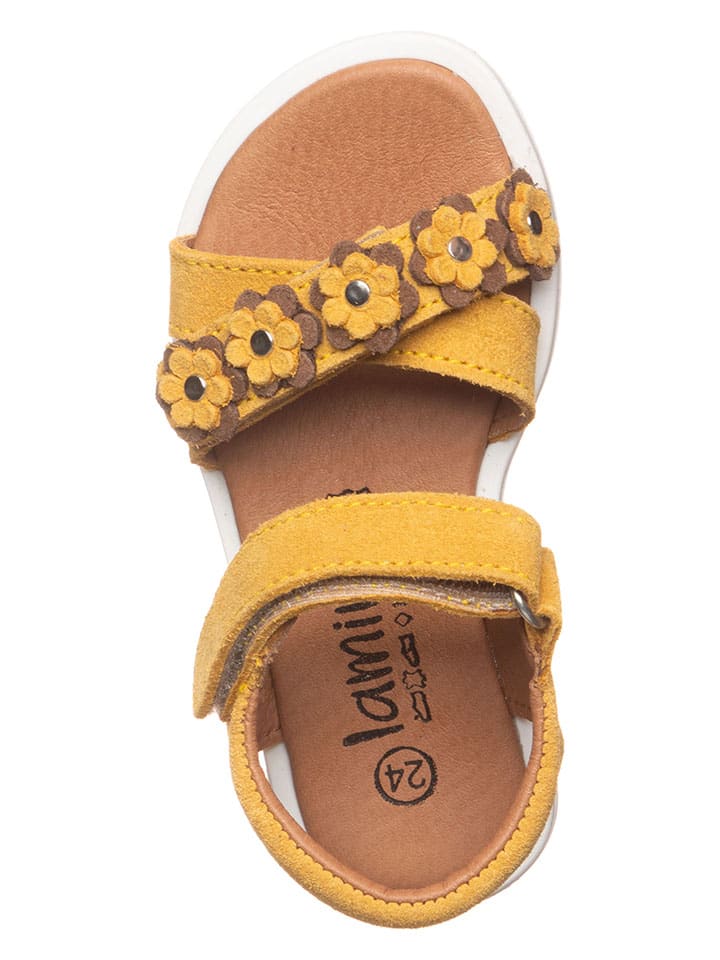 lamino Leder-Sandalen in Gelb - 4