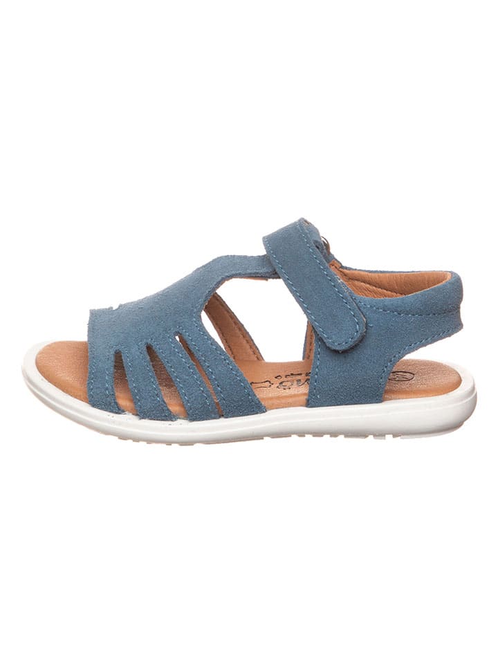 lamino Leder-Sandalen in Blau - 1