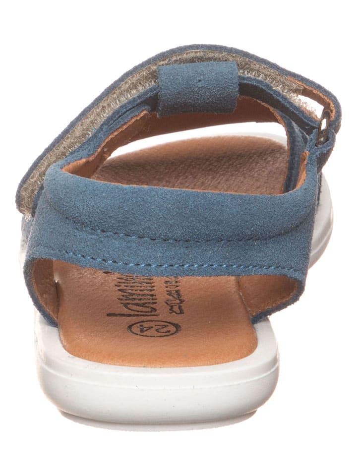 lamino Leder-Sandalen in Blau - 3