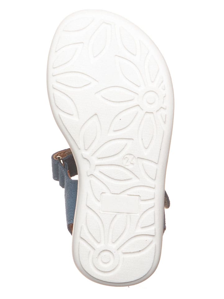 lamino Leder-Sandalen in Blau - 5