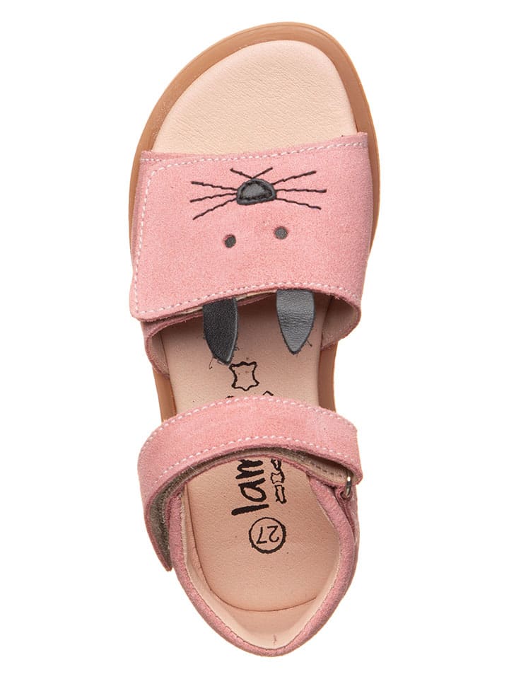 lamino Leder-Sandalen in Rosa - 4