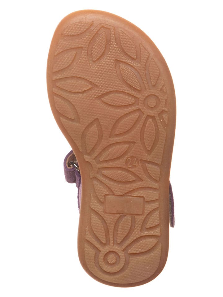 lamino Leder-Sandalen in Lila - 5