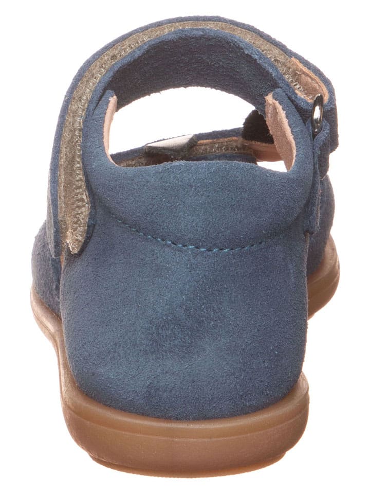 lamino Leder-Sandalen in Blau - 3
