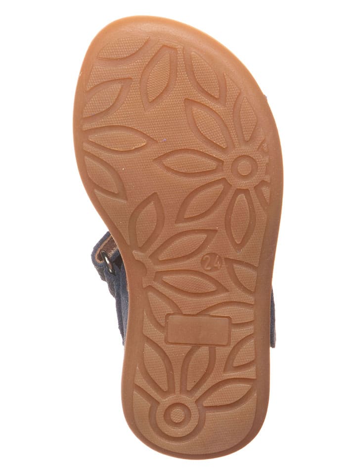 lamino Leder-Sandalen in Blau - 5