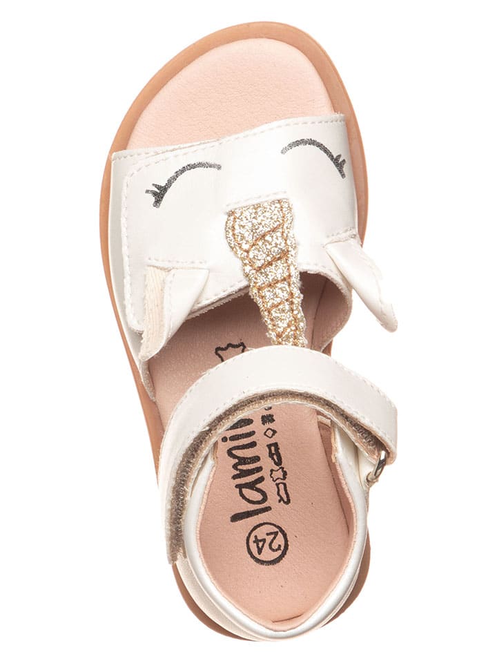 lamino Leder-Sandalen in Weiß - 4
