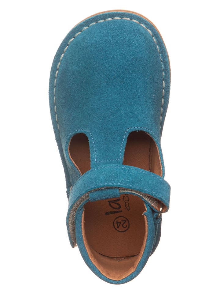 lamino Leder-Barfuß-Ballerinas in Blau - 4