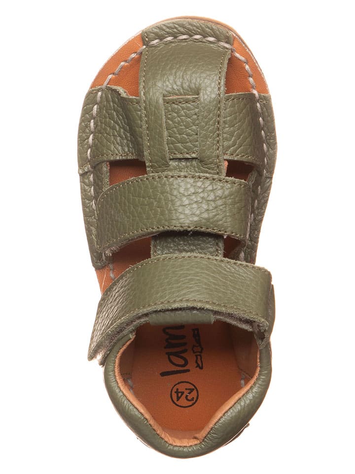 lamino Barfuß-Halbsandalen in Khaki - 4