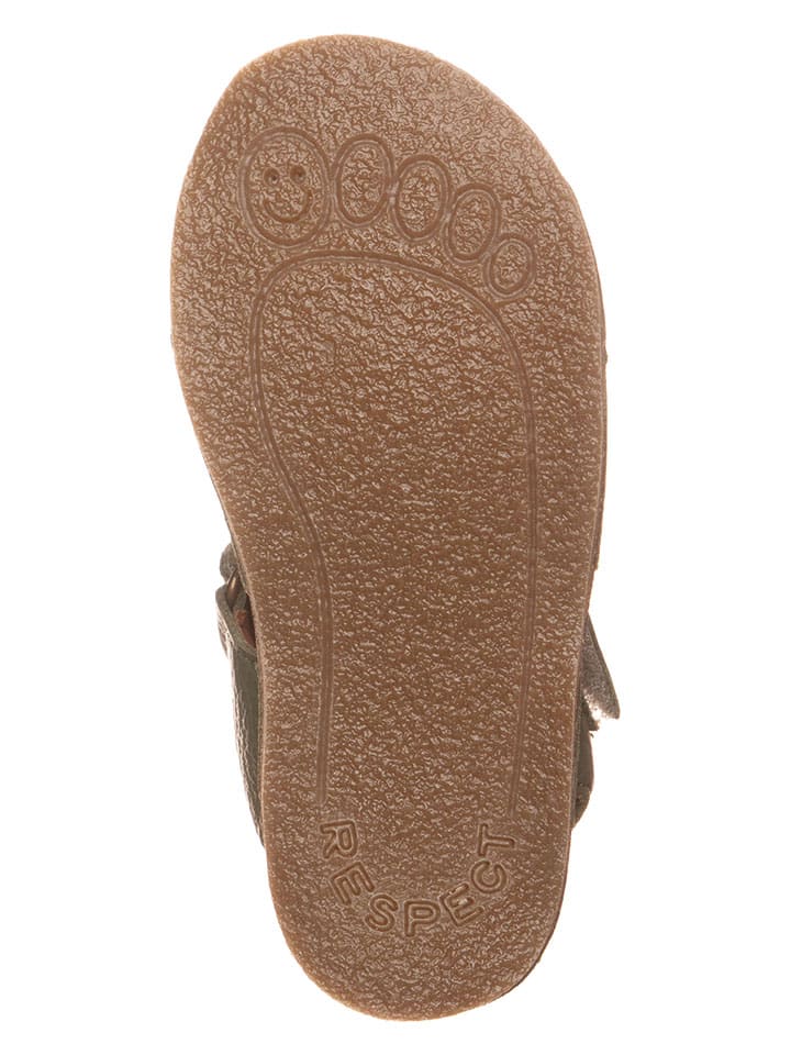 lamino Barfuß-Halbsandalen in Khaki - 5