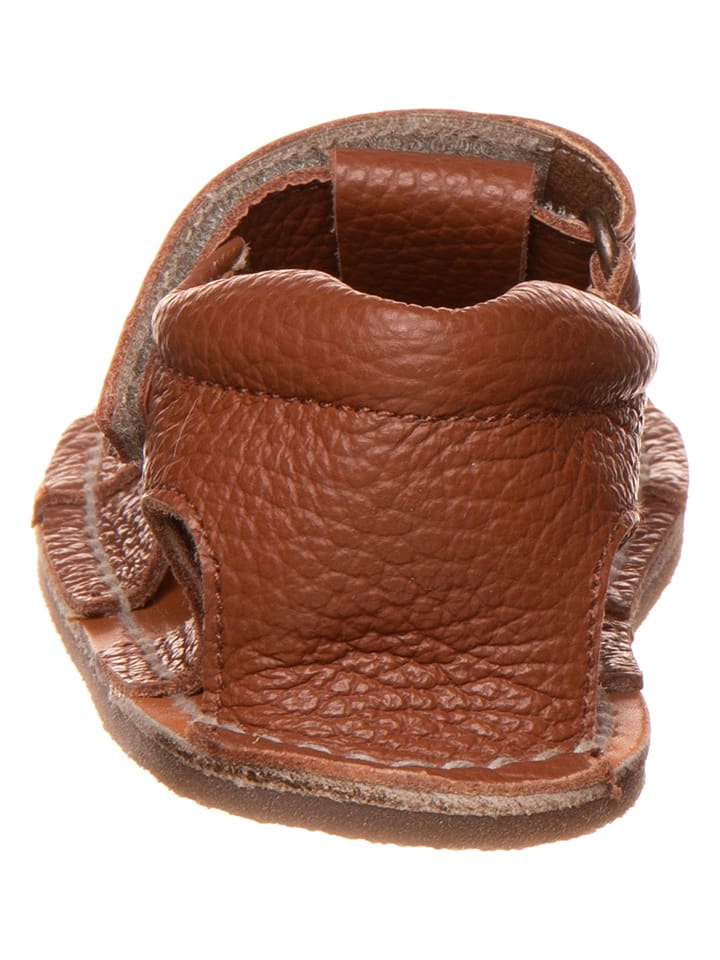 lamino Leder-Barfußsandalen in Hellbraun - 3