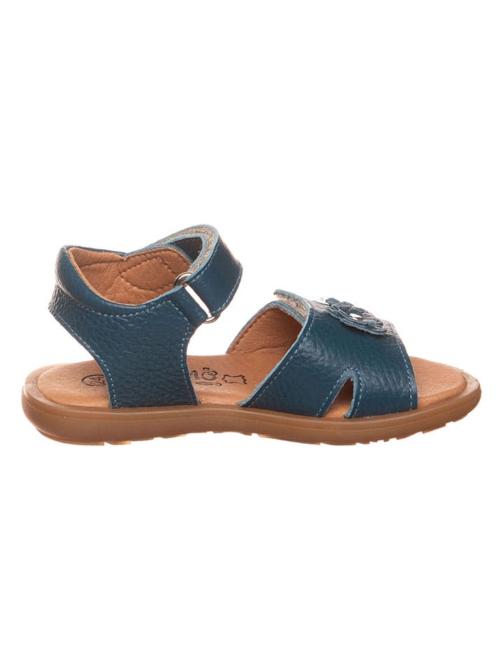 lamino Leder-Sandalen in Blau - 2