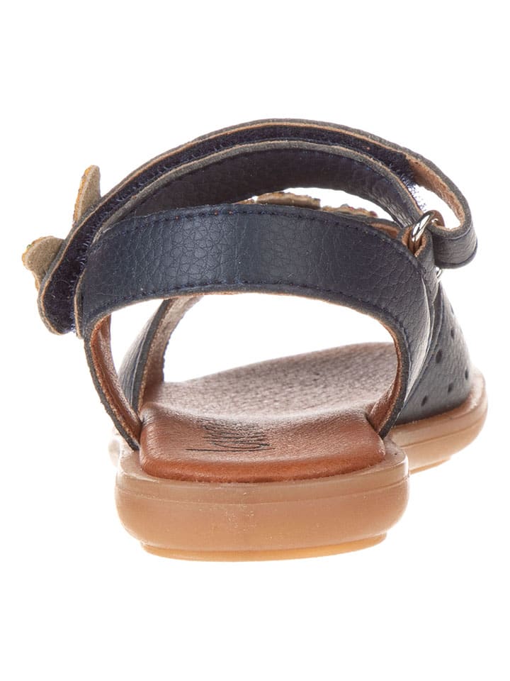 lamino Leder-Sandalen in Dunkelblau - 3