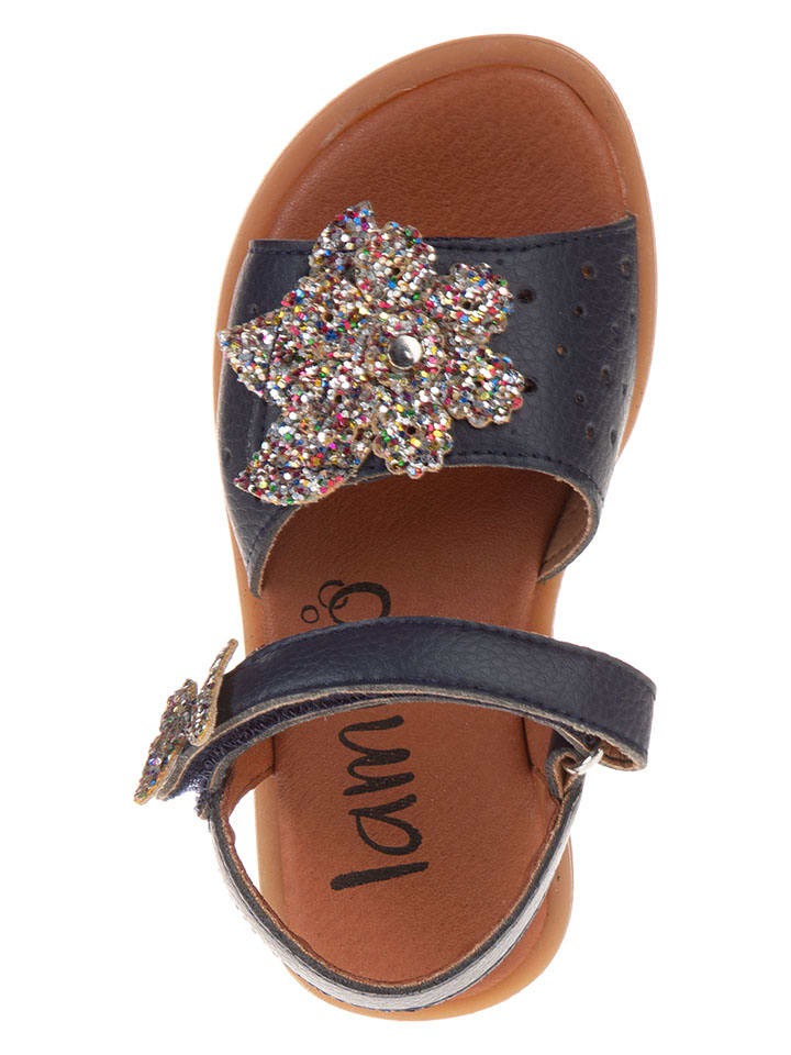 lamino Leder-Sandalen in Dunkelblau - 4