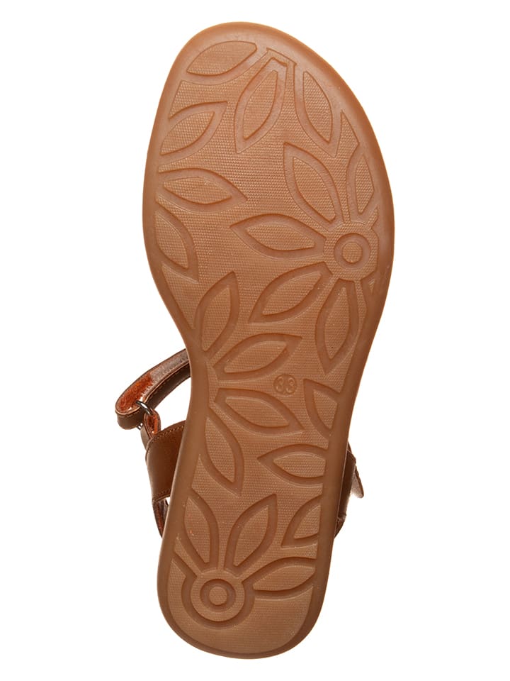 lamino Leder-Sandalen in Hellbraun - 5