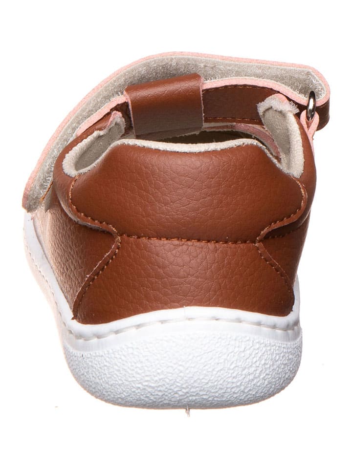 lamino Barfuß-Halbsandalen in Hellbraun - 3