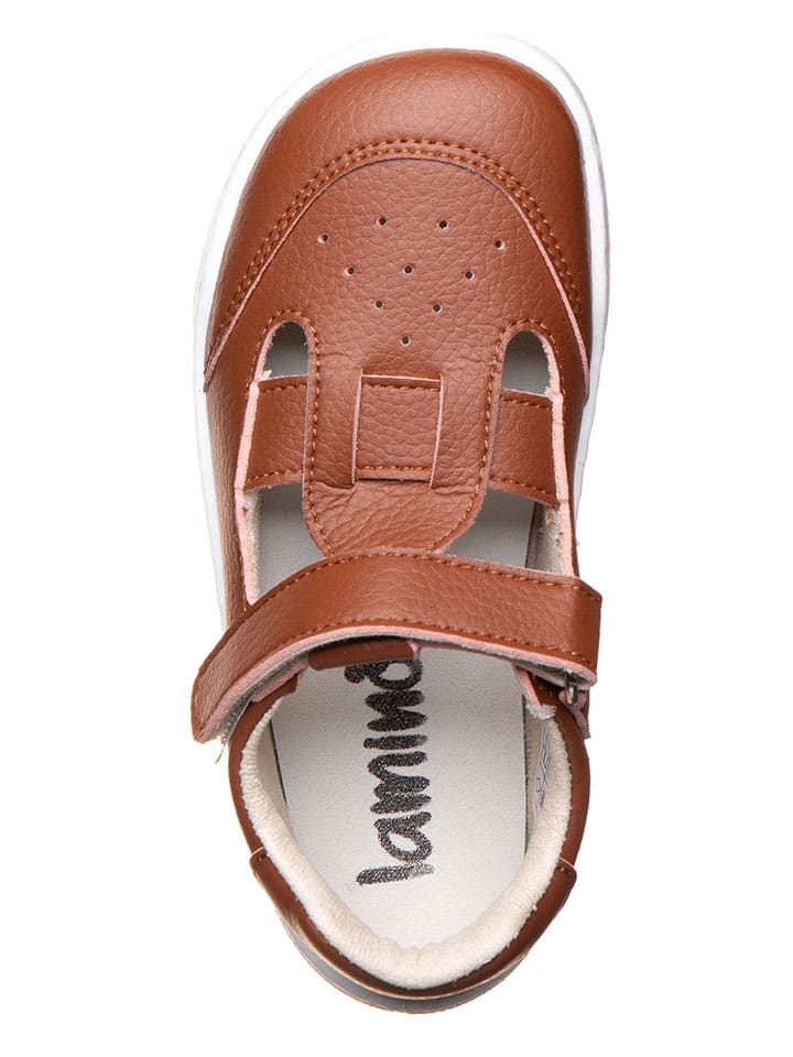 lamino Barfuß-Halbsandalen in Hellbraun - 4