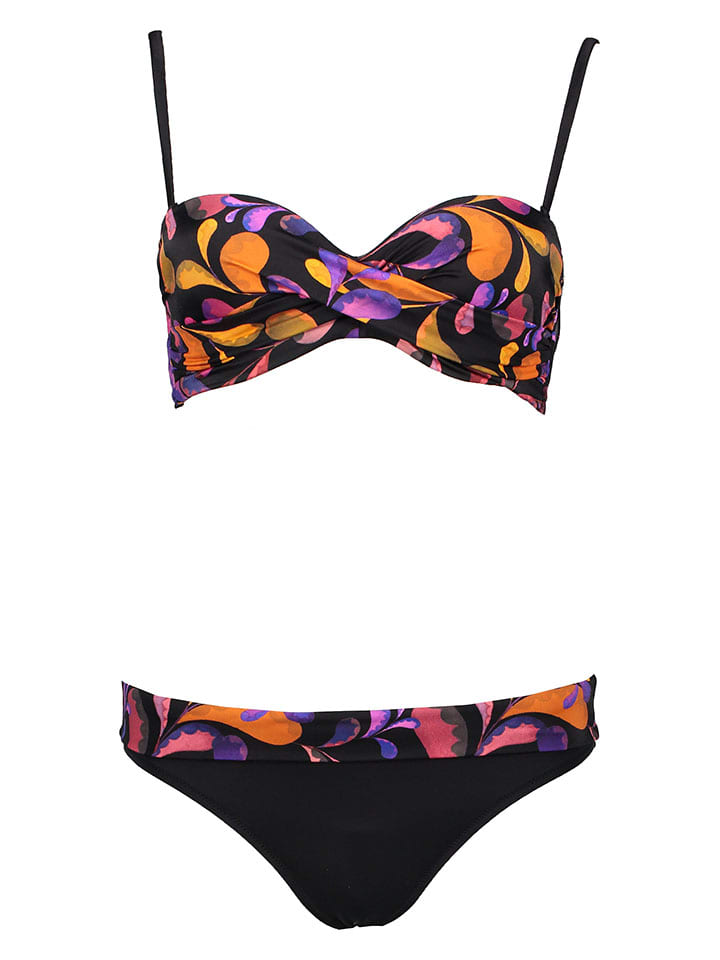 Plavky Vivance Schwarz/ Orange/ Lila 8924494