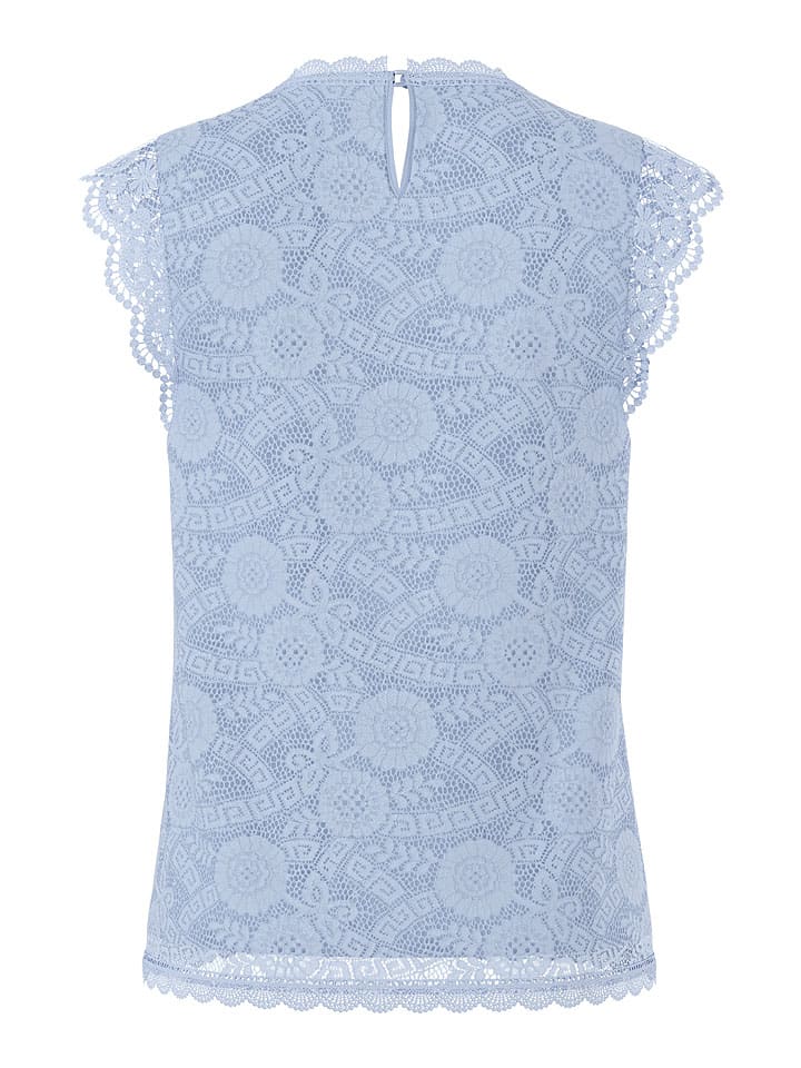 Pieces Hellblau 6375988 Blusentop "Olline" in Hellblau - 6