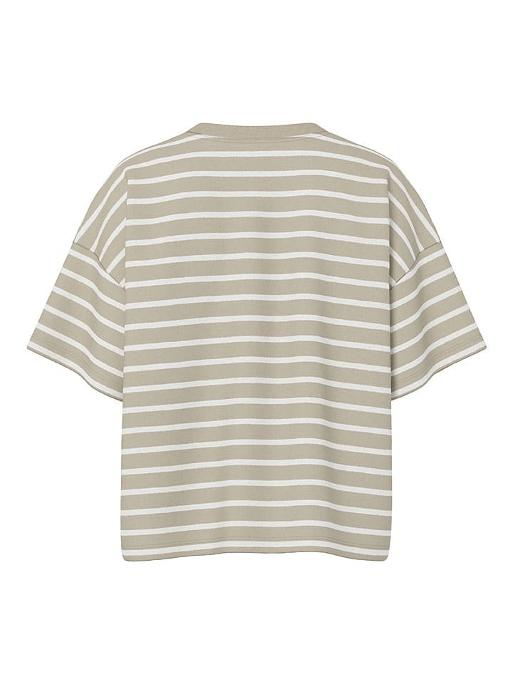 Tričko Pieces Beige/ Weiß 802297 Shirt "Chilli" in Beige/ Weiß - 2