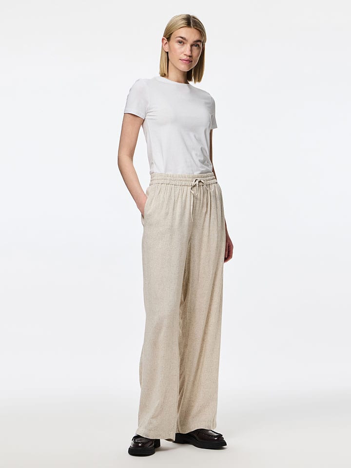 Nohavice Pieces Sand 2135007 Hose "Pia" in Sand - 4