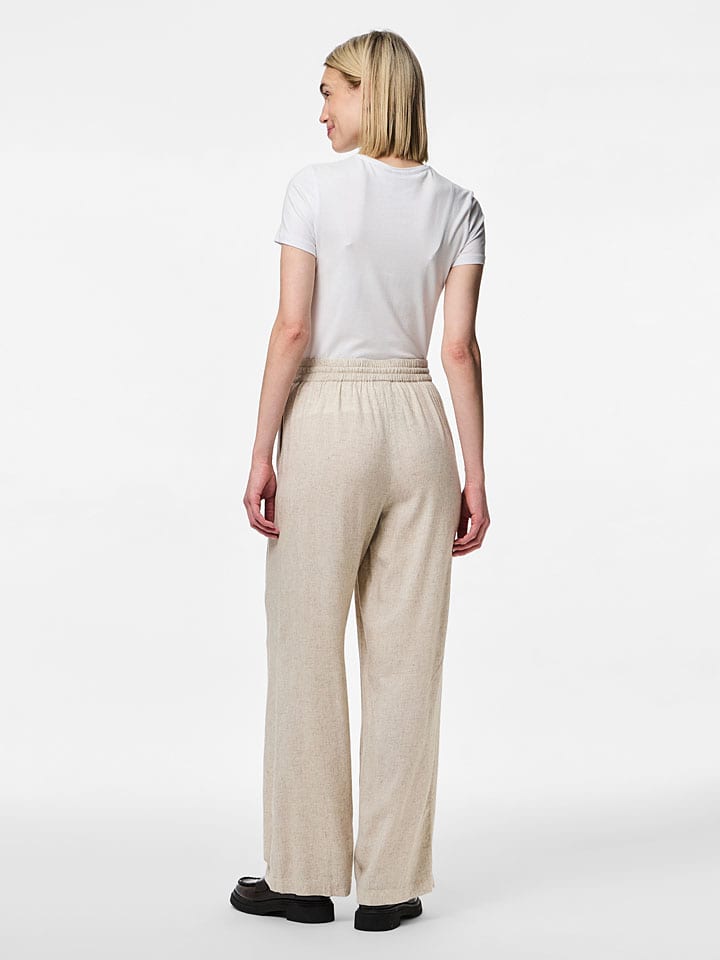 Nohavice Pieces Sand 2135007 Hose "Pia" in Sand - 5
