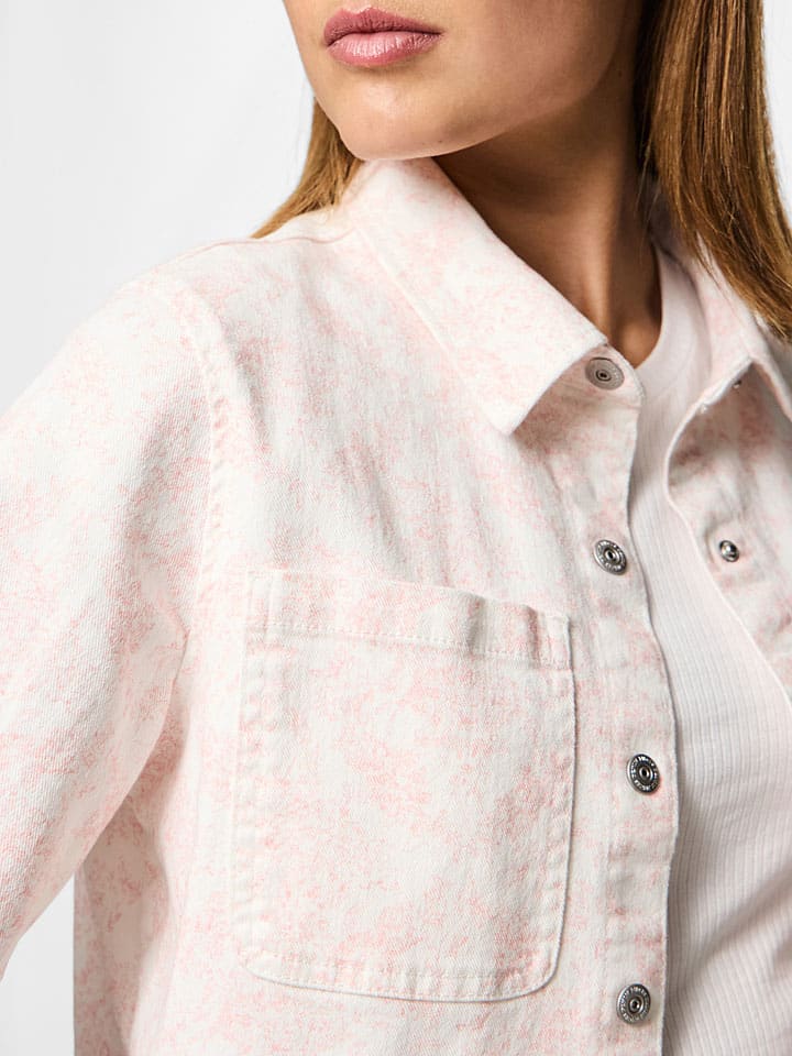 Košeľa Pieces Rosé 132410 Hemd "Salume" in Rosé - 3