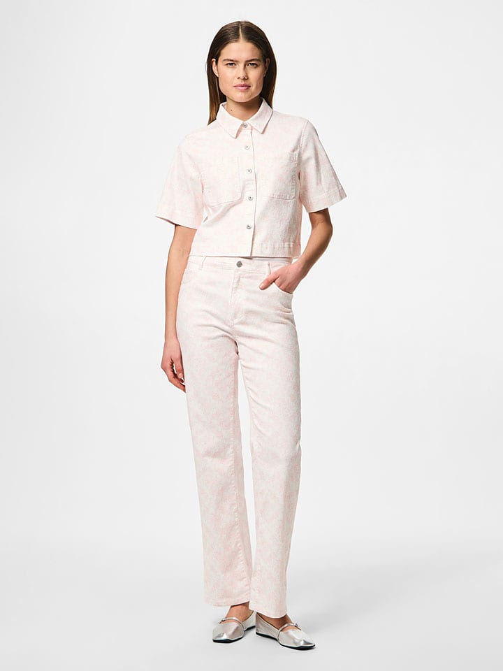 Košeľa Pieces Rosé 132410 Hemd "Salume" in Rosé - 4