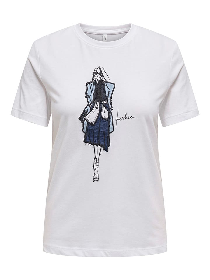 Tričko ONLY Weiß 9983857 Shirt in Weiß - 2