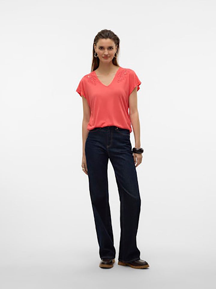 Tričko Vero Moda Koralle 6795181 Shirt in Koralle - 4