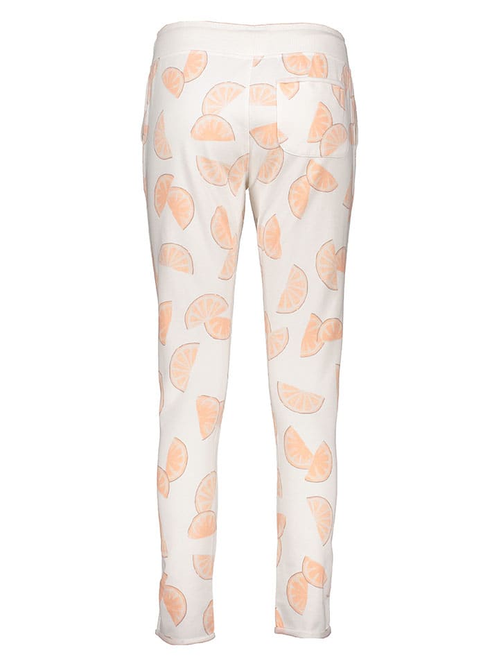 Juvia Weiß/ Orange 8889233 Pyjama-Hose in Weiß/ Orange - 2
