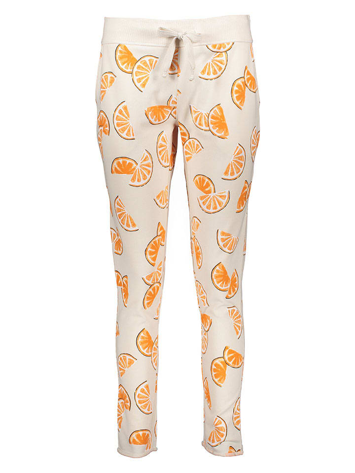 Juvia Creme/ Orange 2543122 Pyjama-Hose in Creme/ Orange - 1