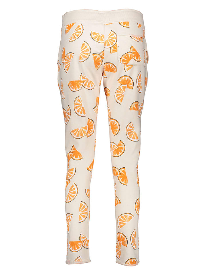 Juvia Creme/ Orange 2543122 Pyjama-Hose in Creme/ Orange - 2
