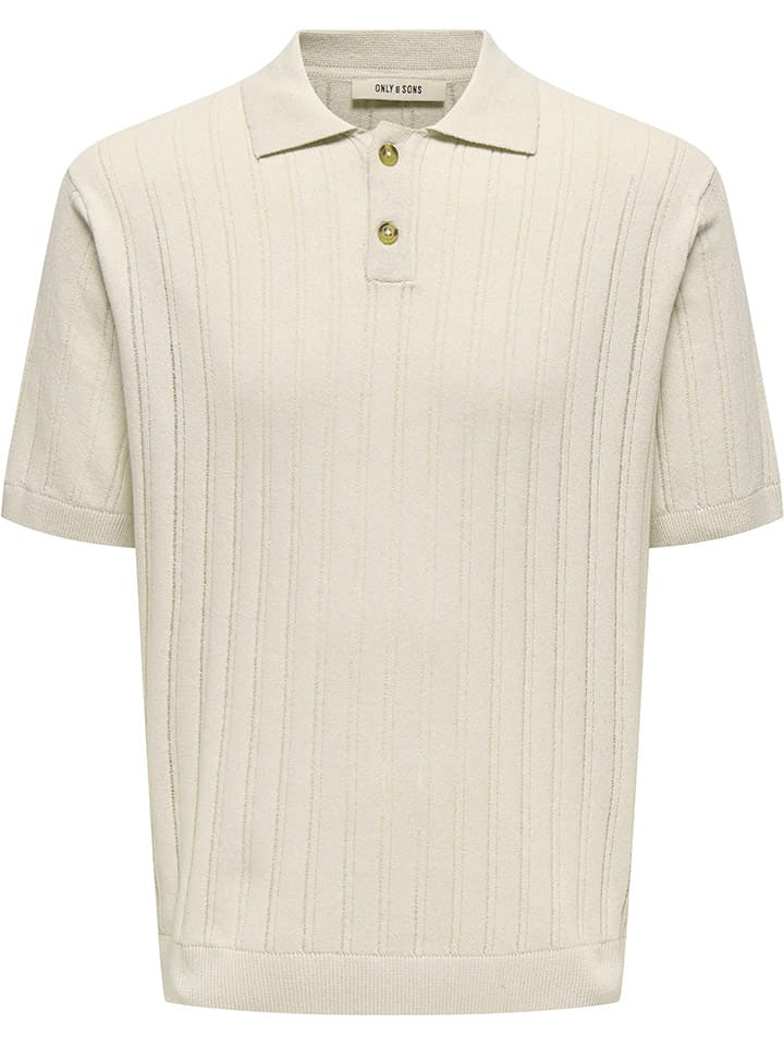 Tričko ONLY & SONS Beige 4540859 Poloshirt in Beige - 6