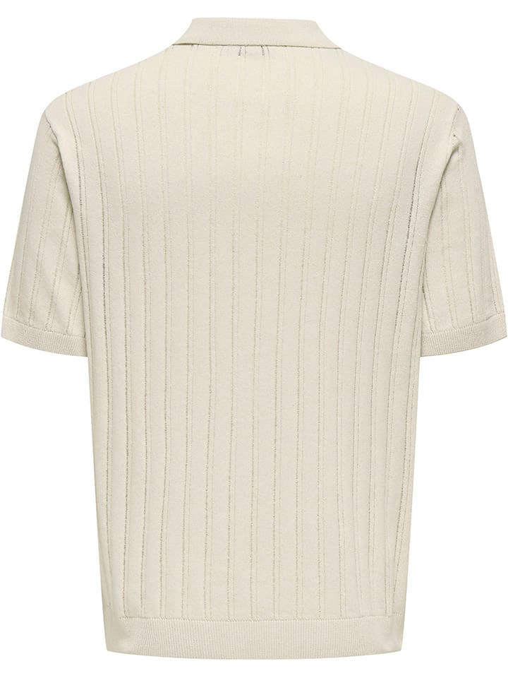 Tričko ONLY & SONS Beige 4540859 Poloshirt in Beige - 7