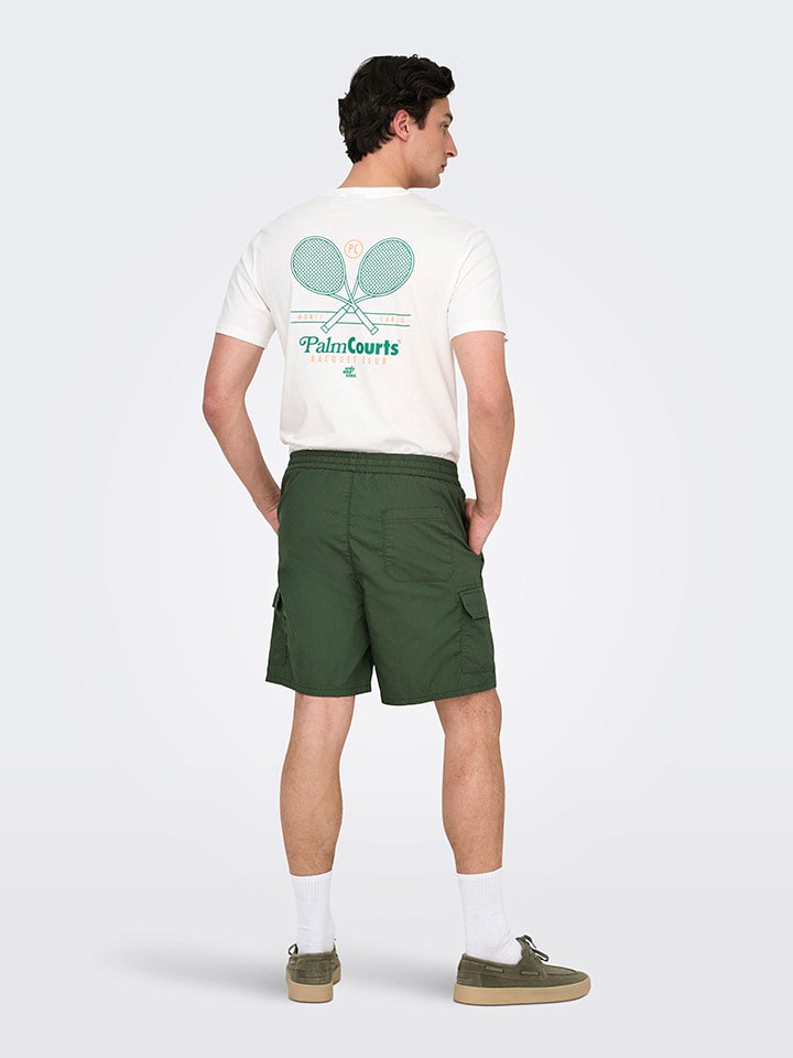 Kraťasy ONLY & SONS Grün 1926678 Shorts in Grün - 2