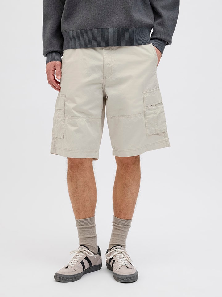 Kraťasy Jack & Jones Creme 2986952 Cargobermudas in Creme - 3