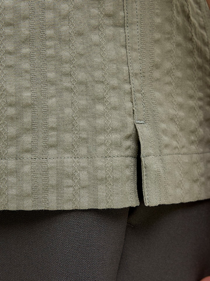 Košeľa Jack & Jones Khaki 121386 Hemd - Regular fit - in Khaki - 4