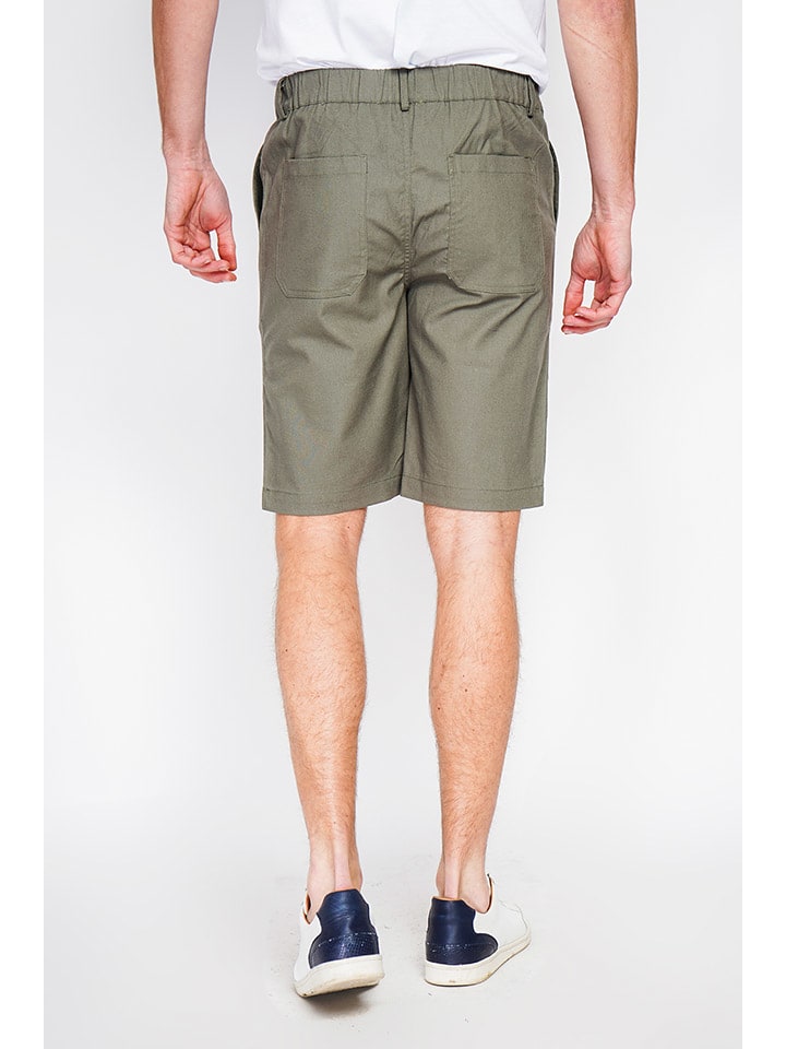 Kraťasy Secret du Lin Khaki 3616658 Bermudas in Khaki - 2