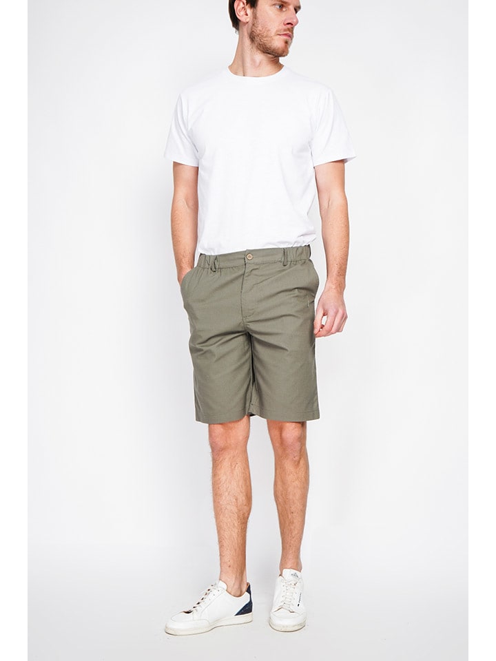 Kraťasy Secret du Lin Khaki 3616658 Bermudas in Khaki - 5