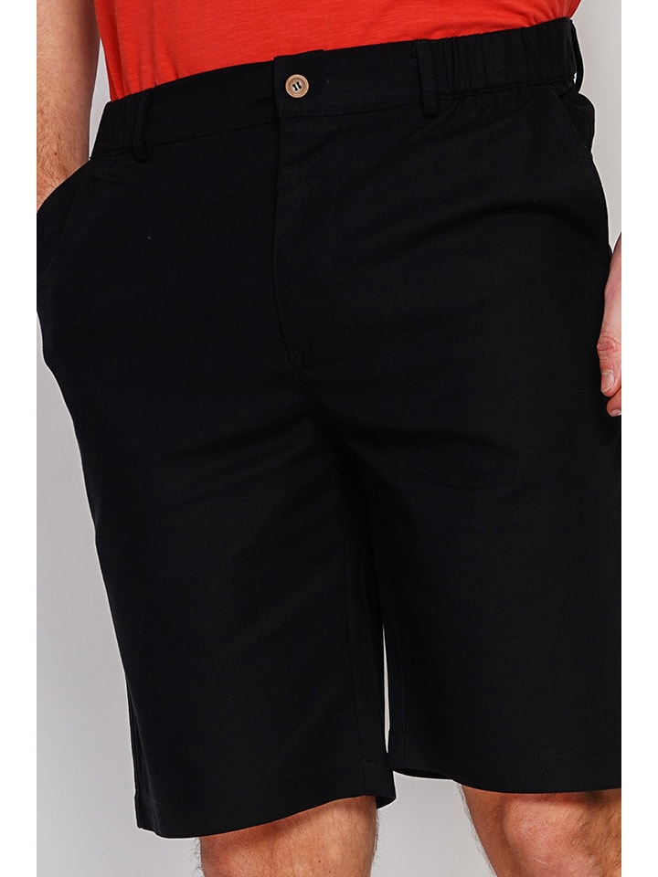 Kraťasy Secret du Lin Schwarz 6342903 Bermudas in Schwarz - 2