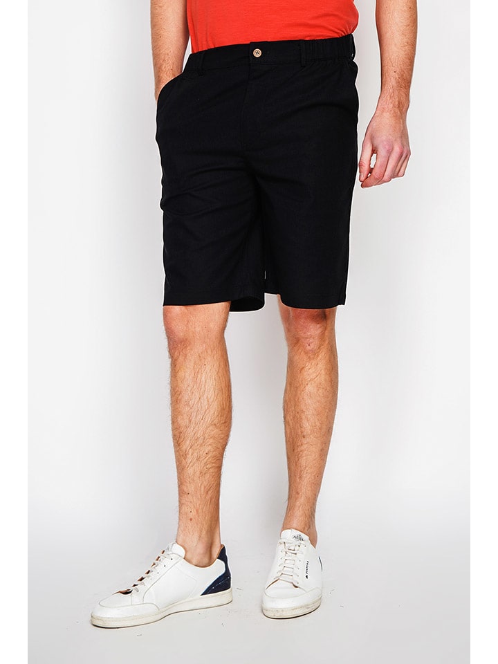 Kraťasy Secret du Lin Schwarz 6342903 Bermudas in Schwarz - 3