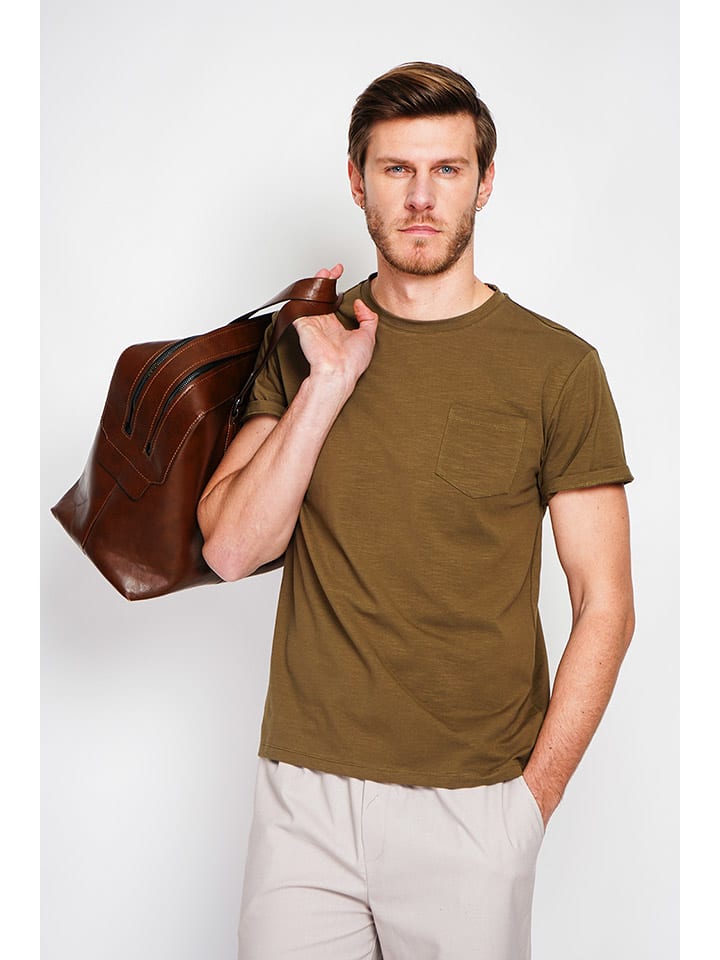Tričko Secret du Lin Khaki 4471937 Shirt in Khaki - 2