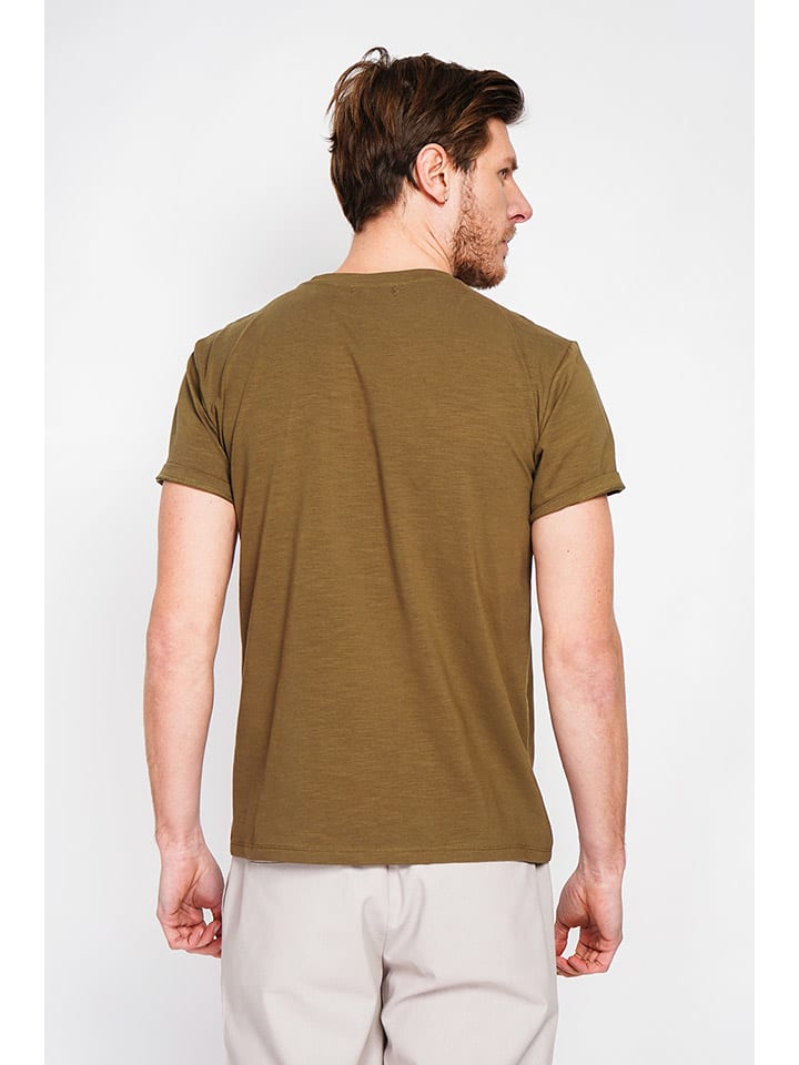 Tričko Secret du Lin Khaki 4471937 Shirt in Khaki - 3