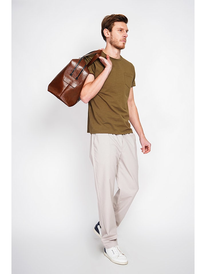 Tričko Secret du Lin Khaki 4471937 Shirt in Khaki - 5